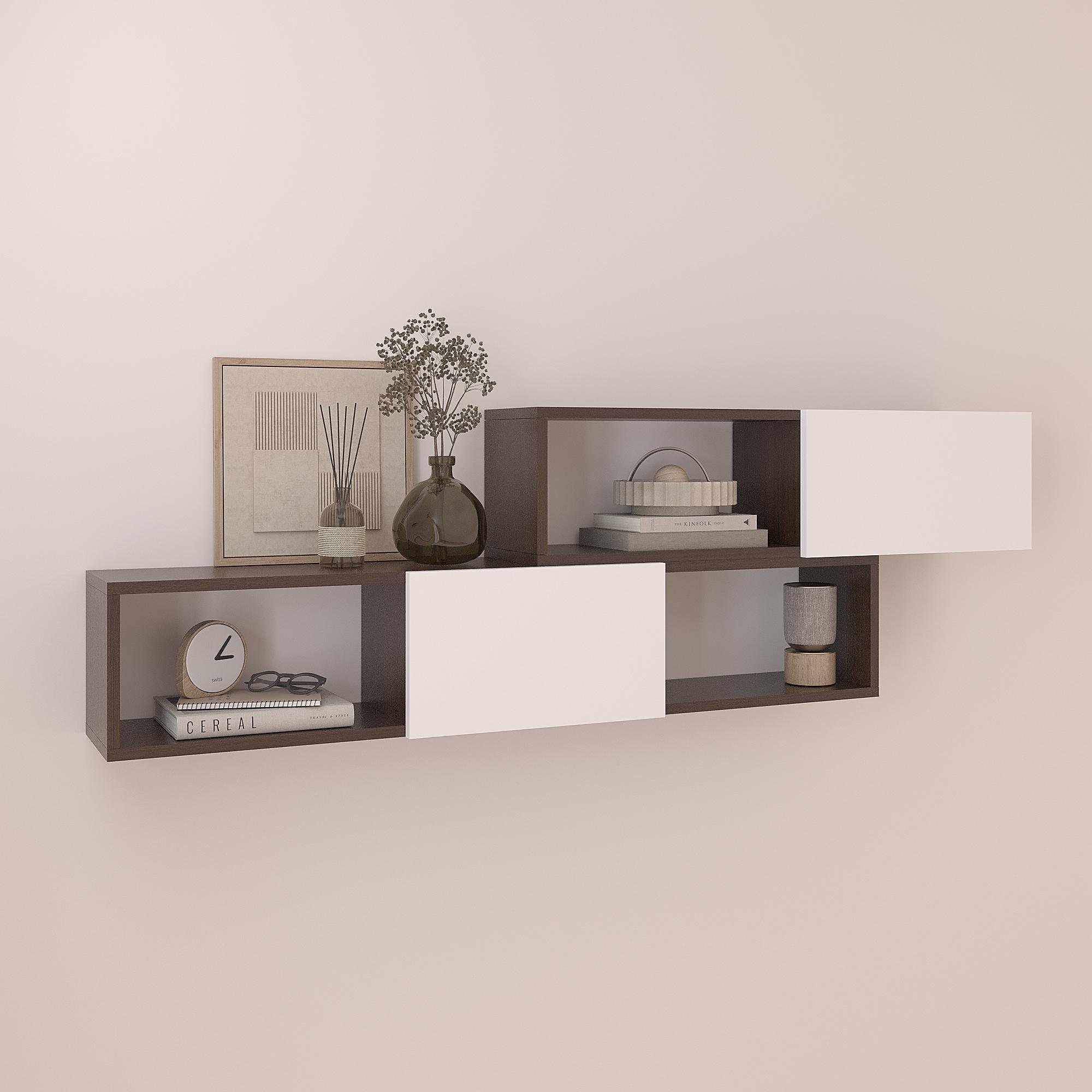 Полка навесная настенная ПК-9 460х1500х220 мм Венге Магия/Белый - фото 1 Полка навесная настенная ПК-9 460х1500х220 мм Венге Магия/Белый - фото 1