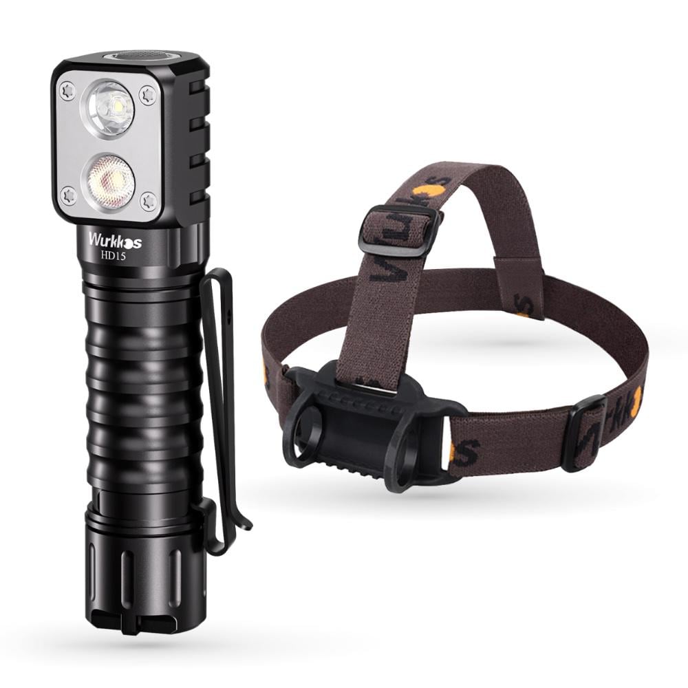 Ліхтар налобний Wurkkos HD15 Dual LEDs Чорний