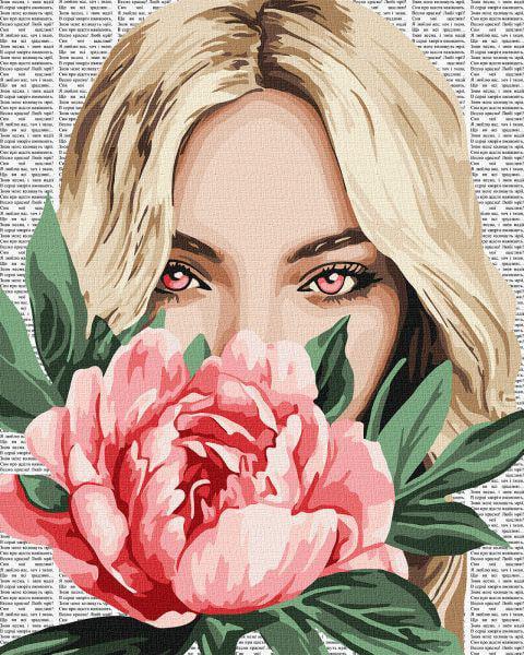 Картина за номерами Ideyka Барвиста поезія: Півонія 40x50 см (Id-KHO8599)