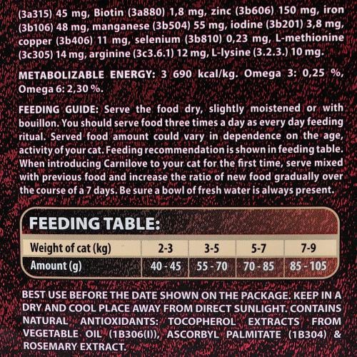 Корм сухой Carnilove Cat Sterilised для стерилизованных кошек ягненок и кабан 6 кг - фото 5 Корм сухой Carnilove Cat Sterilised для стерилизованных кошек ягненок и кабан 6 кг - фото 5