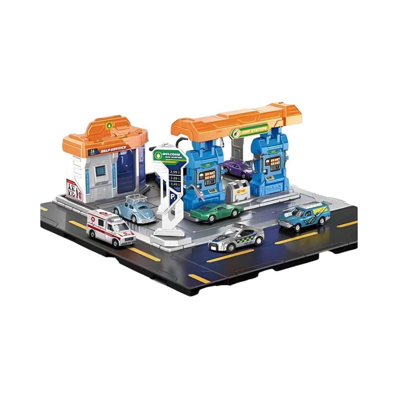 Игровой гараж SK 6605 с подсветкой/звуком/машинками (22857108)