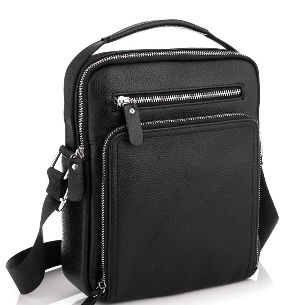 Мужская сумка через плечо Royal Bag M5608-1A Черный (1305)