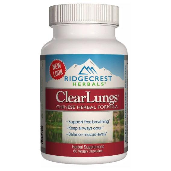 Комплекс для профілактики дихальної системи RidgeCrest Herbals Clear Lungs 60 Veg Caps (RCH134)