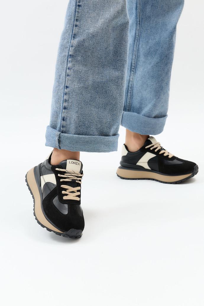 Кросівки LONZA 204453 р. 37 Чорний (21845_37) - фото 3 Кросівки LONZA 204453 р. 37 Чорний (21845_37) - фото 3