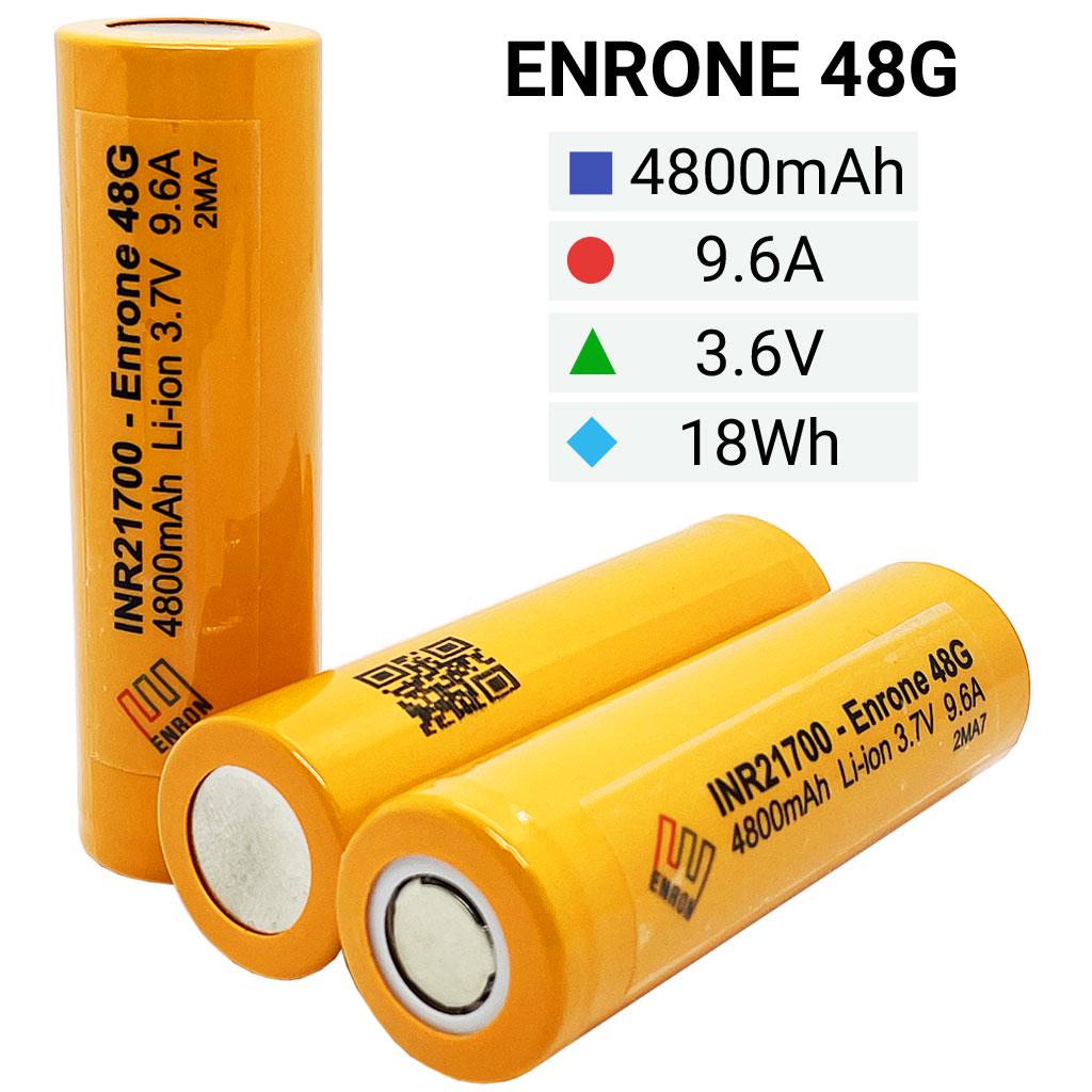 Акумулятор INR 21700 Enrone 48G промисловий 9,6 A Li-Ion 4800 mAh (272726) - фото 2