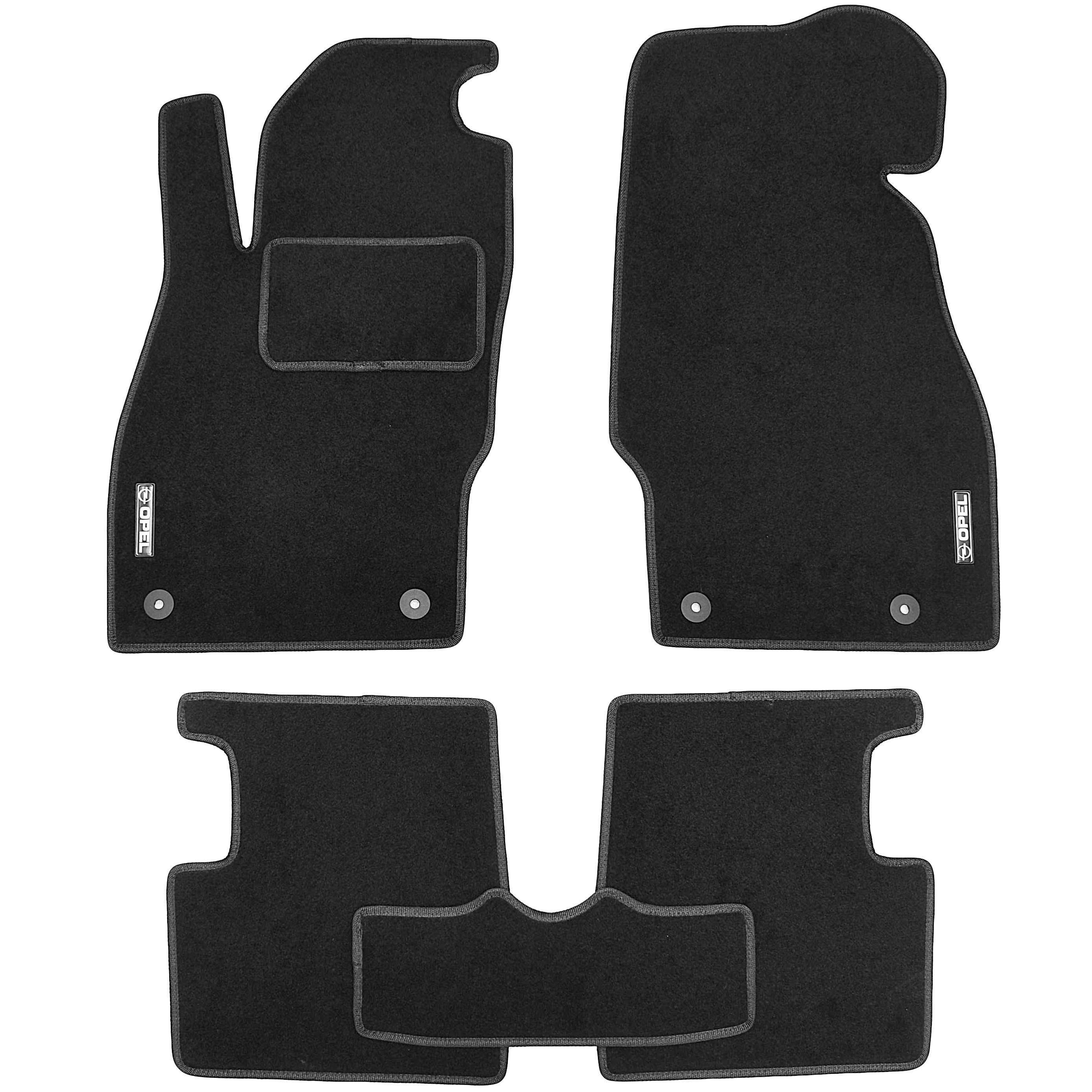 Коврики в салон Стандарт для Opel Corsa E '14-19 текстильные Черный