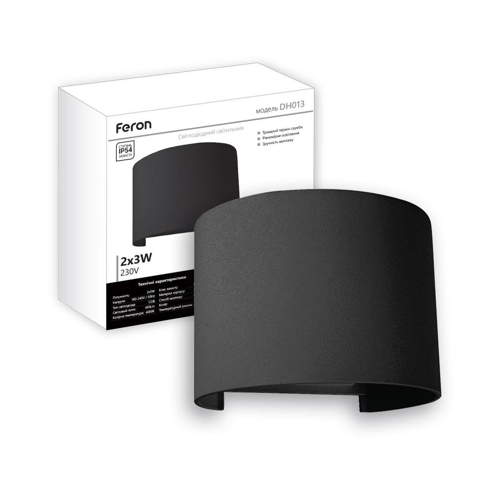 Світильник архітектурний Feron DH013 Чорний Світильник архітектурний Feron DH013 Чорний