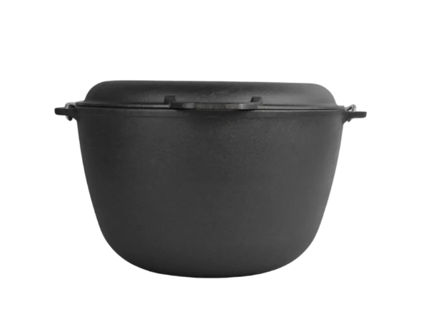 Котел чугунный туристический Brizoll с чугунной крышкой-сковородой 10 л (KT10-2) - фото 6