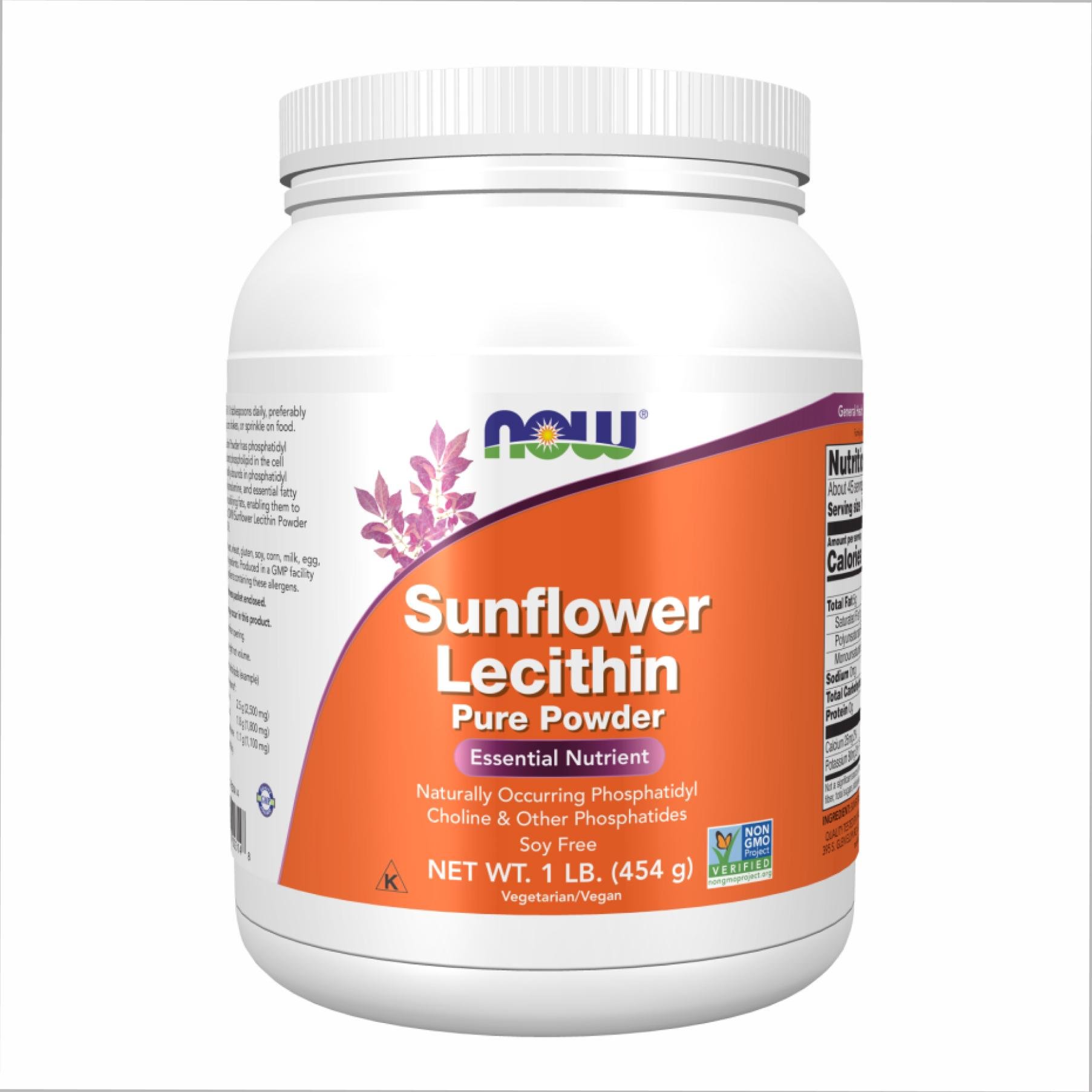 Амінокислота Sunflower Lecithin Pure Powder 1lb 454g (2022-10-1423)