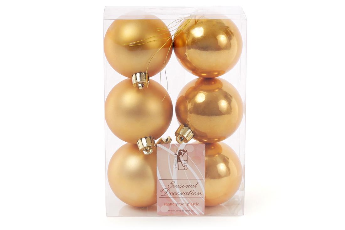 Шар новогодний BonaDi D-6 см 6 шт. (147-425)