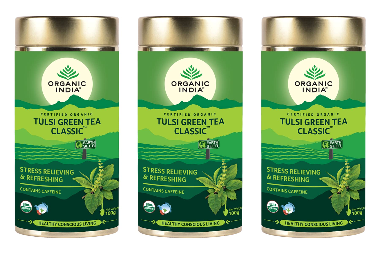 Чай зеленый Tulsi classic Organic India 100 г - фото 2