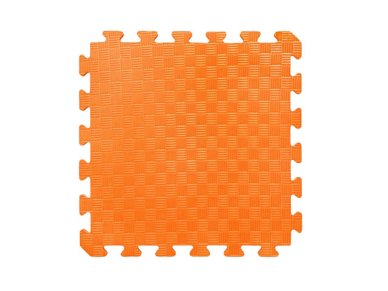 Мягкий пол пазл 50x50x1 см 10 шт. Оранжевый