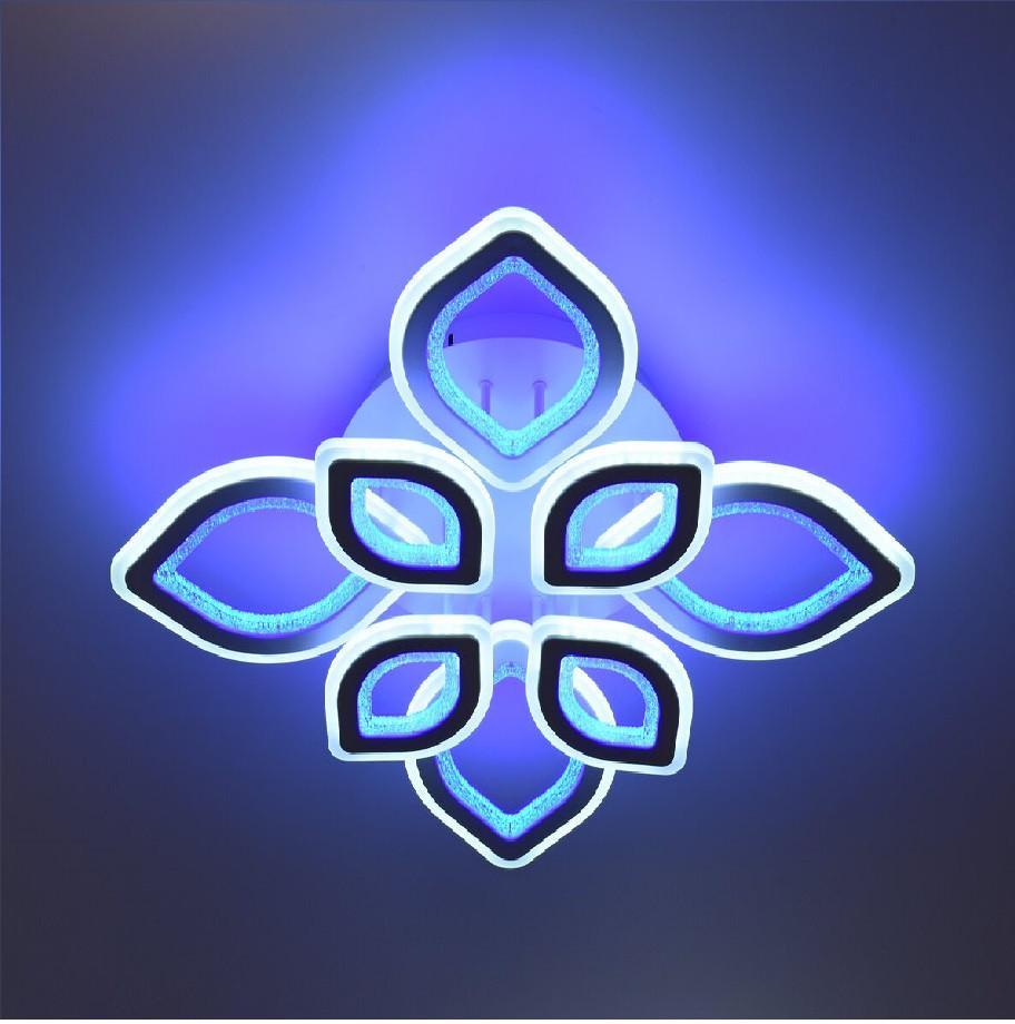 Люстра светодиодная Sirius на восемь плафонов 112W 3000-6500К Белый (77615/4+4)