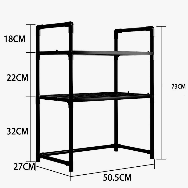 Полиця кухонна для мікрохвильовки Kitchen Racks 54x75x31 см Білий (28926846) - фото 6 Полиця кухонна для мікрохвильовки Kitchen Racks 54x75x31 см Білий (28926846) - фото 6