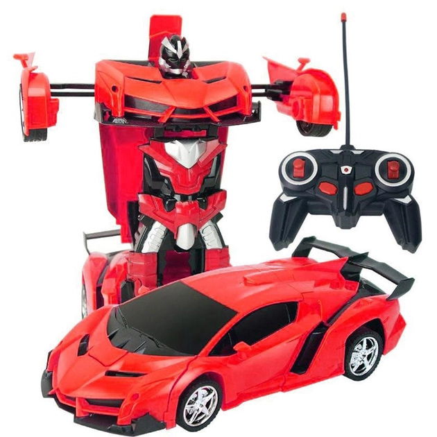 Радиоуправляемая машинка-трансформер 2в1 Lamborgini Robot Car Size 1:18 Красный (HA-120)