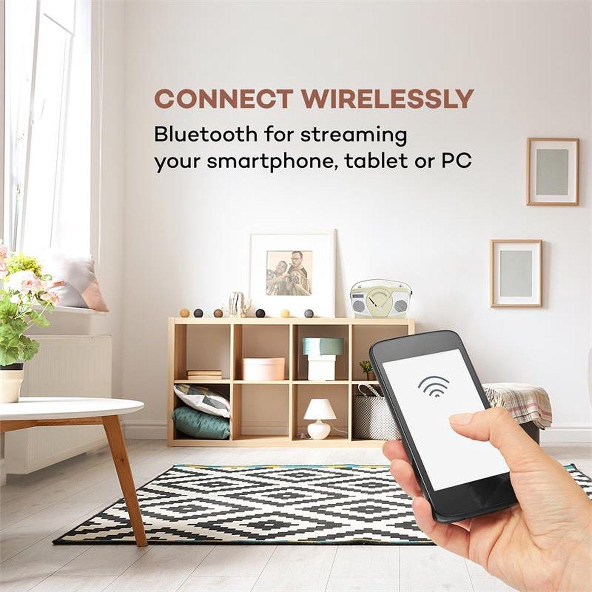 Проигрыватель в стиле ретро Auna RCD-70 DAB радио FM DAB+ CD плеер USB Bluetooth - фото 3 Проигрыватель в стиле ретро Auna RCD-70 DAB радио FM DAB+ CD плеер USB Bluetooth - фото 3