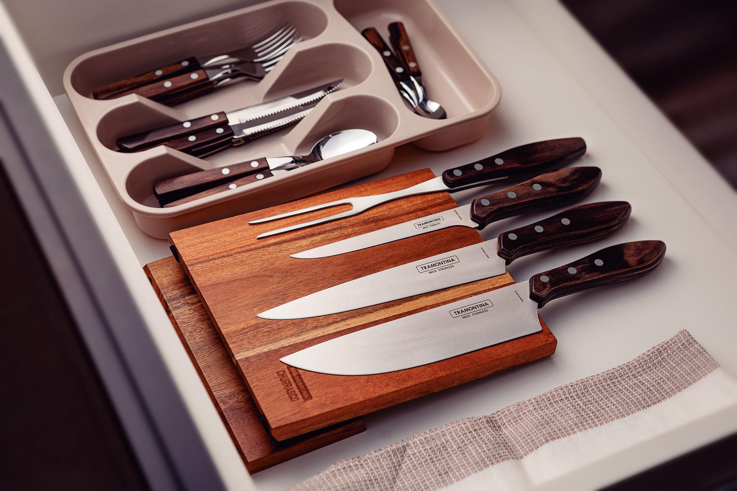 Набір кухонних приборів Tramontina для гриль-барбекю Polywood 5Х (UG-21198/981) - фото 5 Набір кухонних приборів Tramontina для гриль-барбекю Polywood 5Х (UG-21198/981) - фото 5