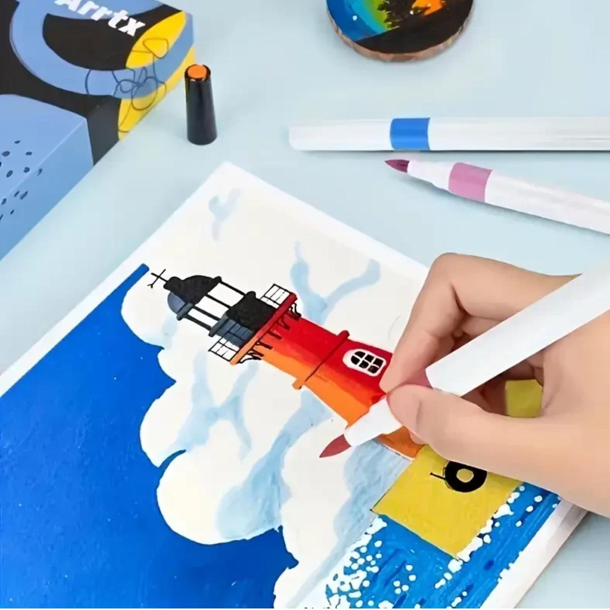 Набор акриловых маркеров Yulin Acrylic Marker 24 шт. (Y-04-24) - фото 3 Набор акриловых маркеров Yulin Acrylic Marker 24 шт. (Y-04-24) - фото 3