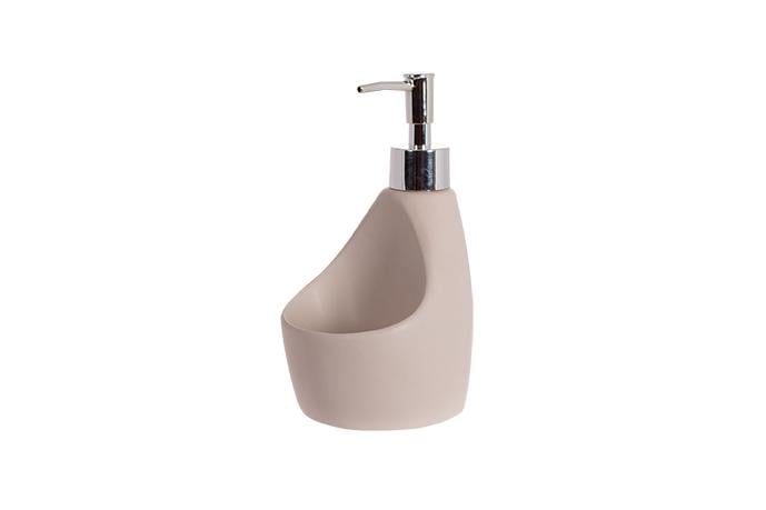 Диспенсер для жидкого мыла керамический 380 мл Бежевый (851-314)