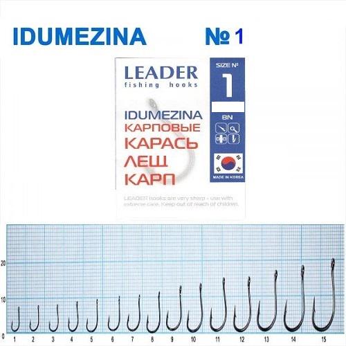 Крючок Leader Idumezina №1 9 шт. (127) - фото 2