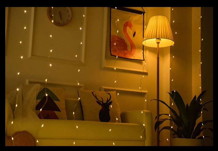 Гірлянда світлодіодна Ltl Роса 300 led 3x3 м штора Білий - фото 7 Гірлянда світлодіодна Ltl Роса 300 led 3x3 м штора Білий - фото 7