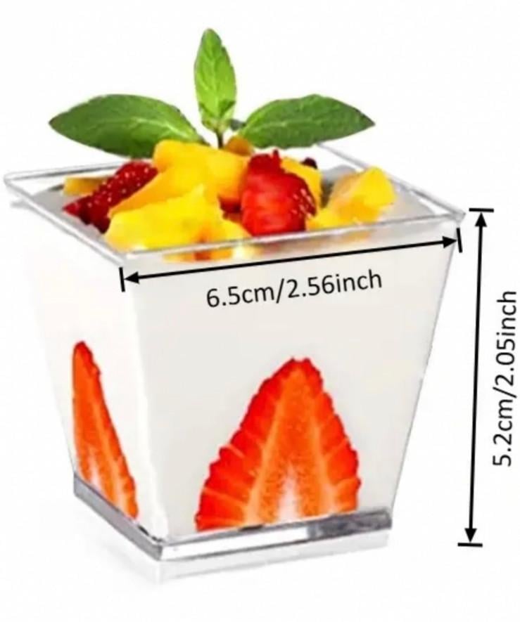 Стакан пластиковий для десертів з кришкою Великий 10 шт. (2815976763) - фото 3 Стакан пластиковий для десертів з кришкою Великий 10 шт. (2815976763) - фото 3