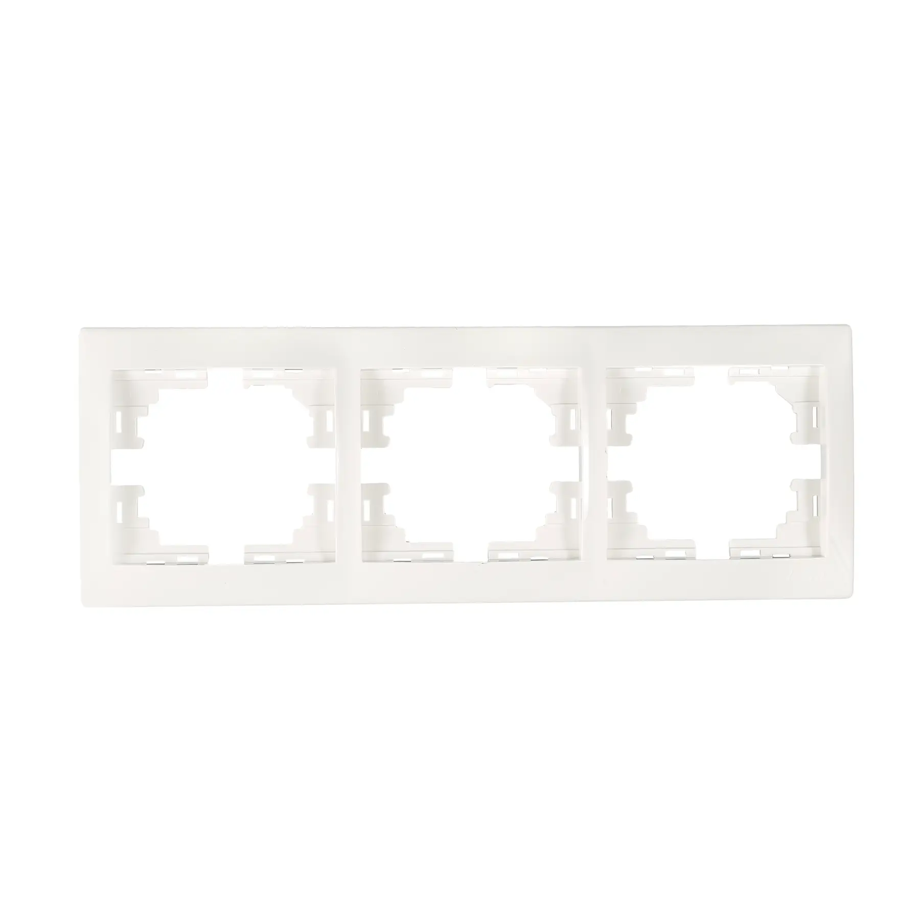 Рамка Lezard Mira 3-местная горизонтальная Белый