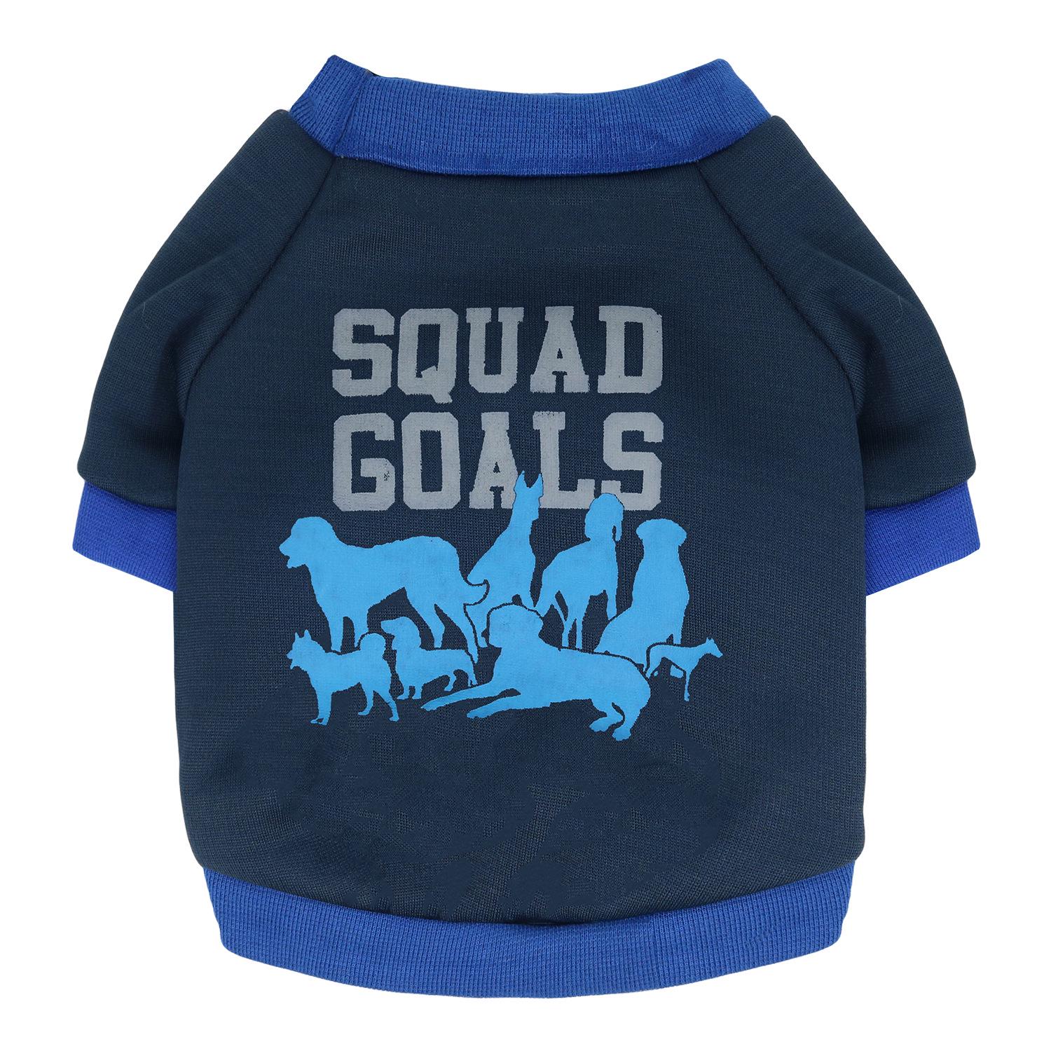 Свитшот "Squad goals" для собак L Синий (1М1673)