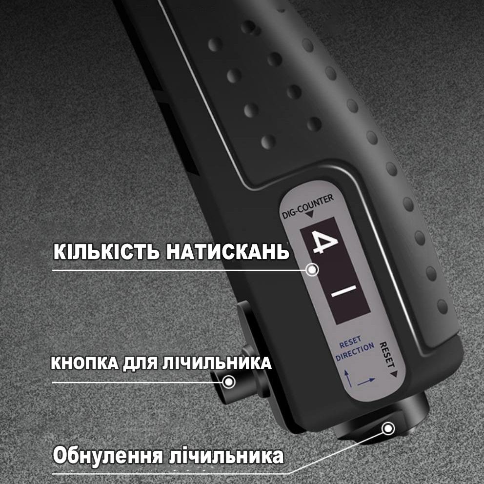 Еспандер пружинний з анатомічними ручками і лічильником до 99 повторень 5-60 кг (R9203) - фото 5