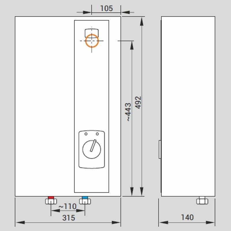 Нагрівач води проточний електричний Kospel Maximus EPP.1-36 380В (23355145) - фото 2 Нагрівач води проточний електричний Kospel Maximus EPP.1-36 380В (23355145) - фото 2