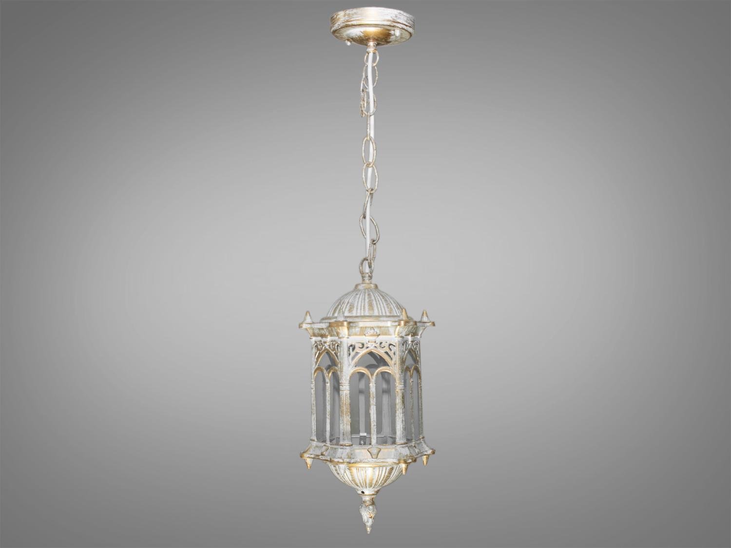 Садово-парковый светильник Белый/Патина (DJ018-S-H WH)