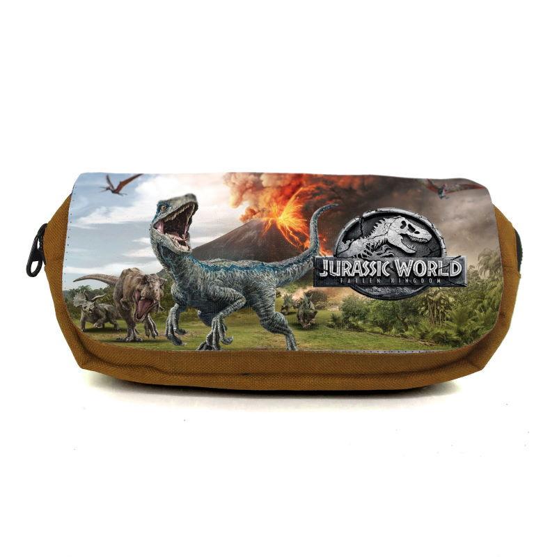 Пенал школьный Парк Юрского Периода 0013 Jurasic Park JRP-0013 Оранжевый (1480995345)