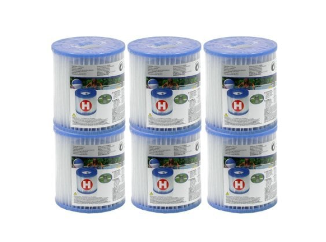 Картридж змінний для фільтру насоса тип Н 10х9 см 6 шт. Білий (132-9-29007-6)