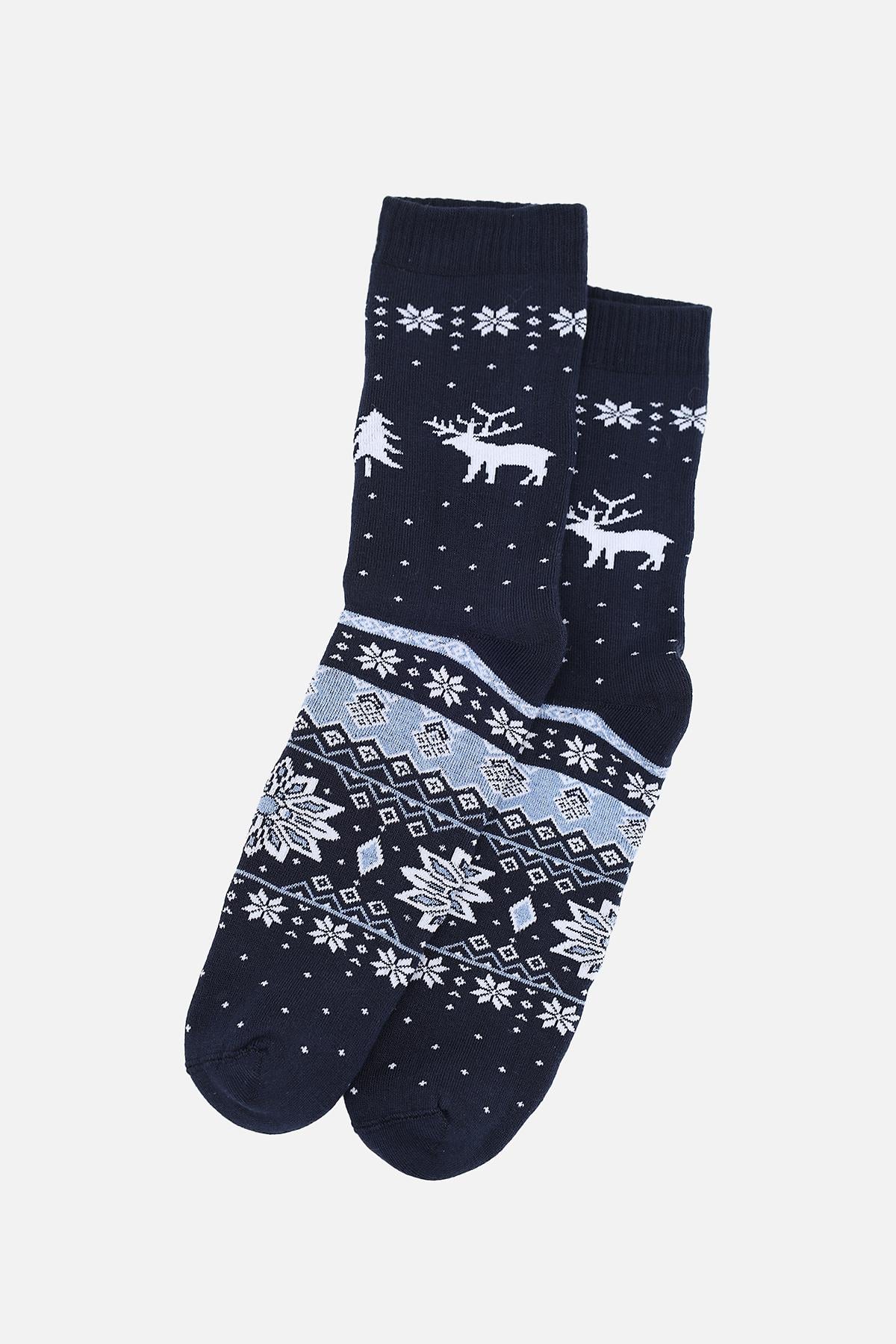 Носки высокие мужские ЦБ-00287332 р. 40-42 Темно-синий (SKT001092252)