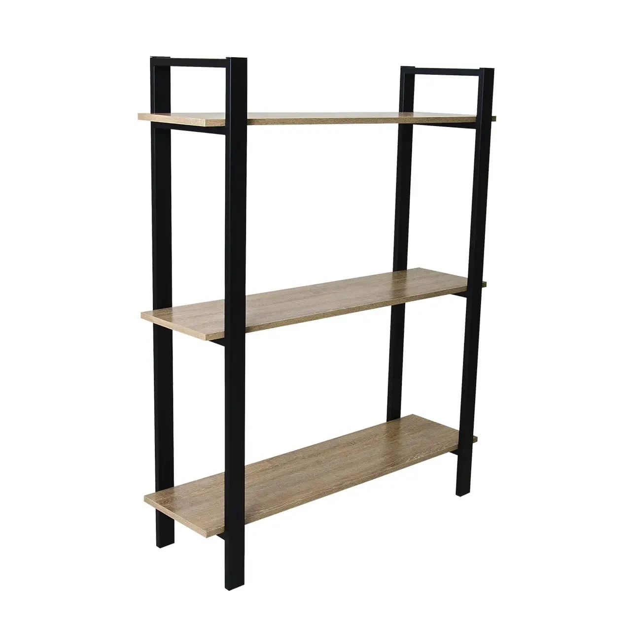 Стеллаж Loft FS518 узкий с 3 полками Черный каркаси (3075772679)