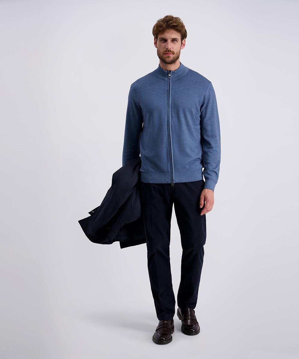 Кардиган на блискавіці чоловічий XL Синій (C5 50709.5037.6226 -XL) - фото 4