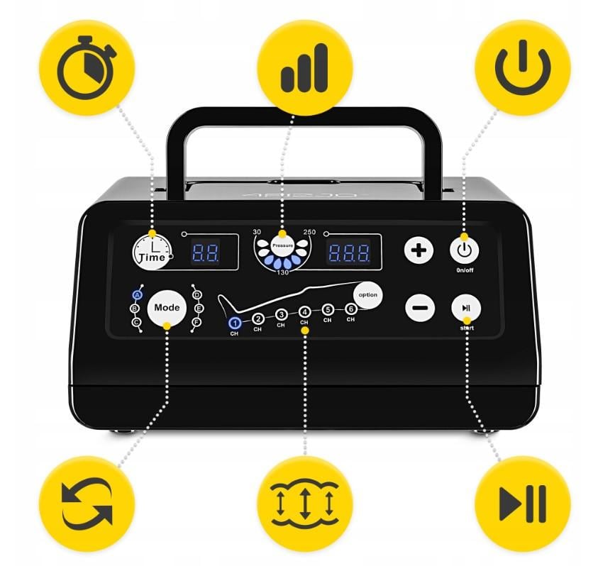 Масажер лімфодренажний 4FIZJO для пресотерапії та масажу ніг (1196) - фото 11 Масажер лімфодренажний 4FIZJO для пресотерапії та масажу ніг (1196) - фото 11