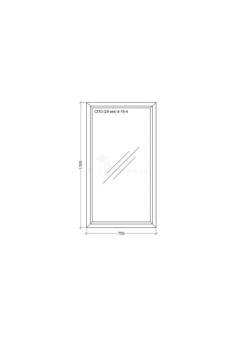 Вікно металопластикове WDS «Miroplast» глухе 750х1350 мм - фото 2 Вікно металопластикове WDS «Miroplast» глухе 750х1350 мм - фото 2