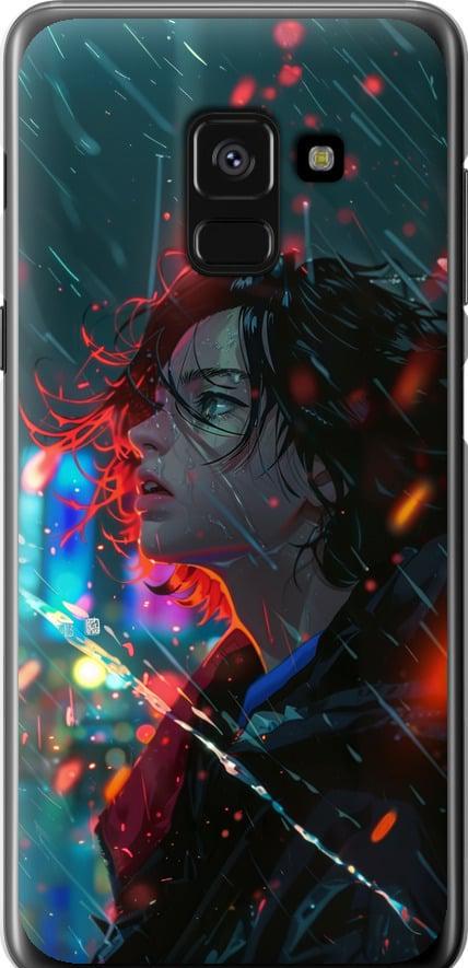 Чехол на Samsung Galaxy A8 2018 A530F Ночные огни (6096u-1344-42517)