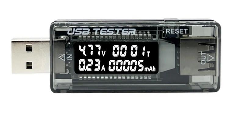 Тестер Вт/Ампер/Вольт/Время USB (2044728946)