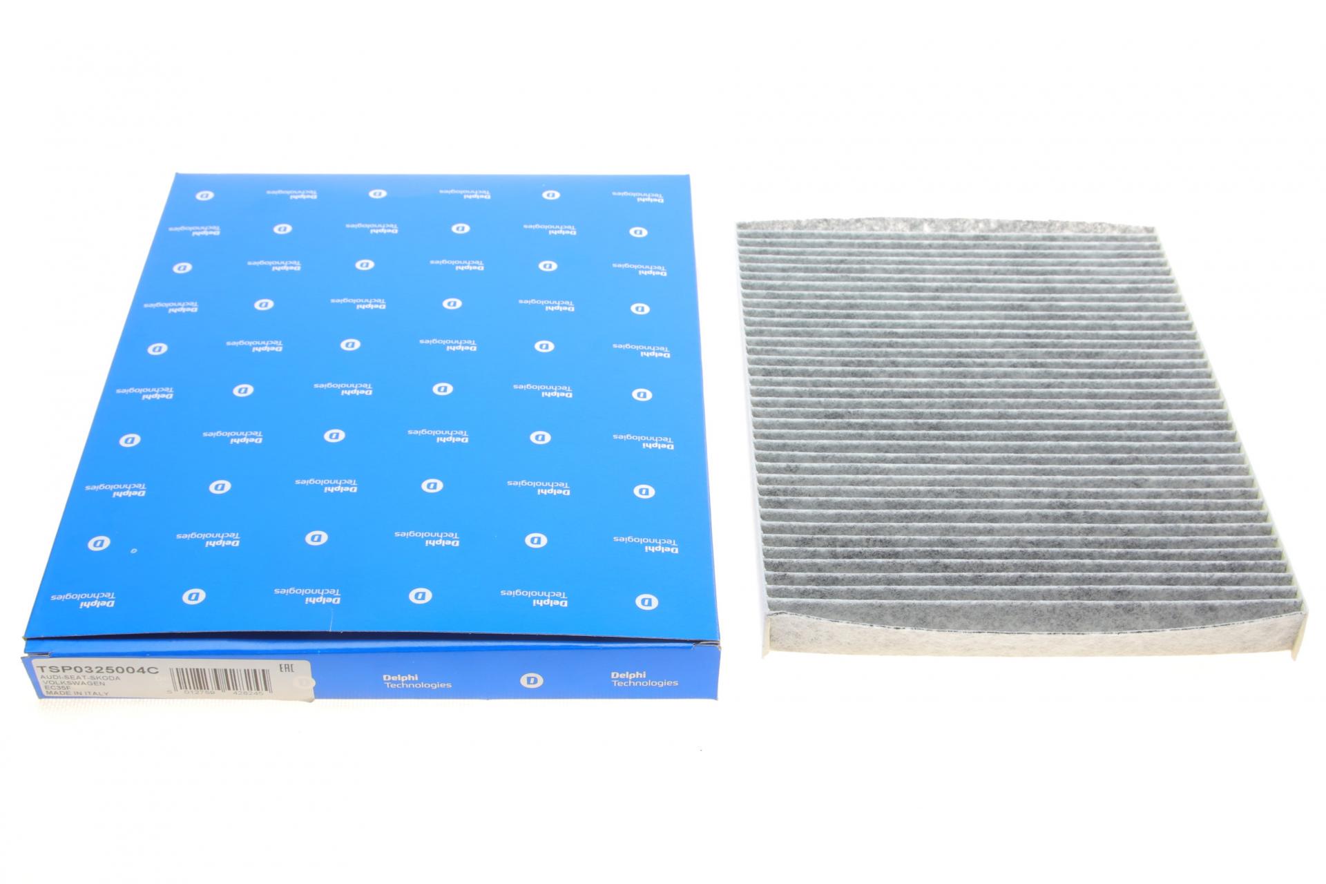 Фільтр салону DELPHI для VW Caddy II/Golf III/Skoda Octavia-10 вугільний (TSP0325004C)