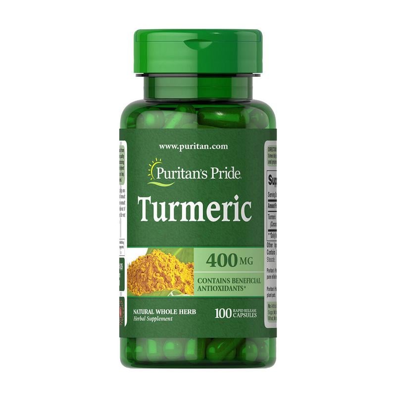 Куркума Puritan's Pride Turmeric 400 мг 100 капс.