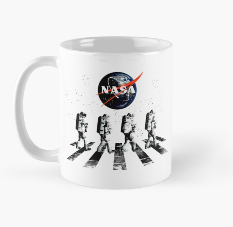 Чашка керамическая с принтом "Nasa" 330 мл Белый (ПН8Ч) - фото 1