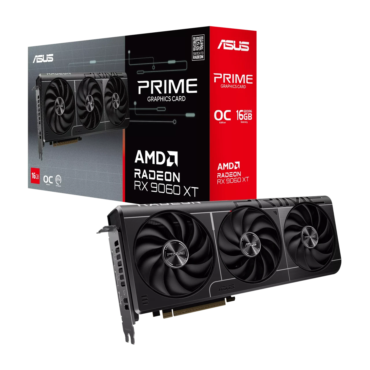 Видеокарта AMD Radeon RX 9060 XT 16GB GDDR6 Prime OC Asus (PRIME-RX9060XT-O16G) Видеокарта AMD Radeon RX 9060 XT 16GB GDDR6 Prime OC Asus (PRIME-RX9060XT-O16G)