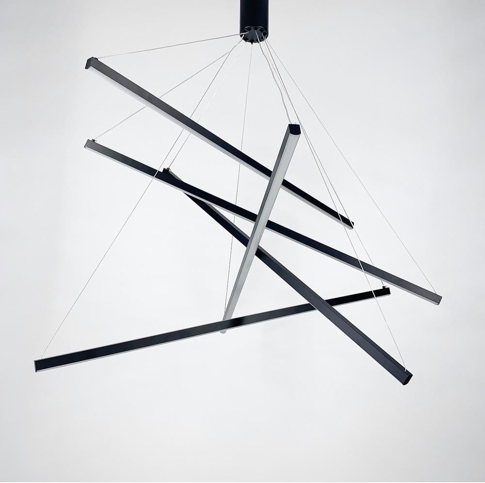 Люстра лінійна підвісна в стилі Модерн 80 см (D 2050) - фото 5