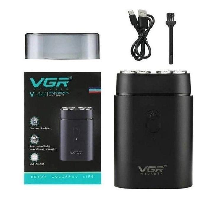 Электробритва роторная VGR V-341 аккумуляторная 500 mAh Черный (9134) - фото 3