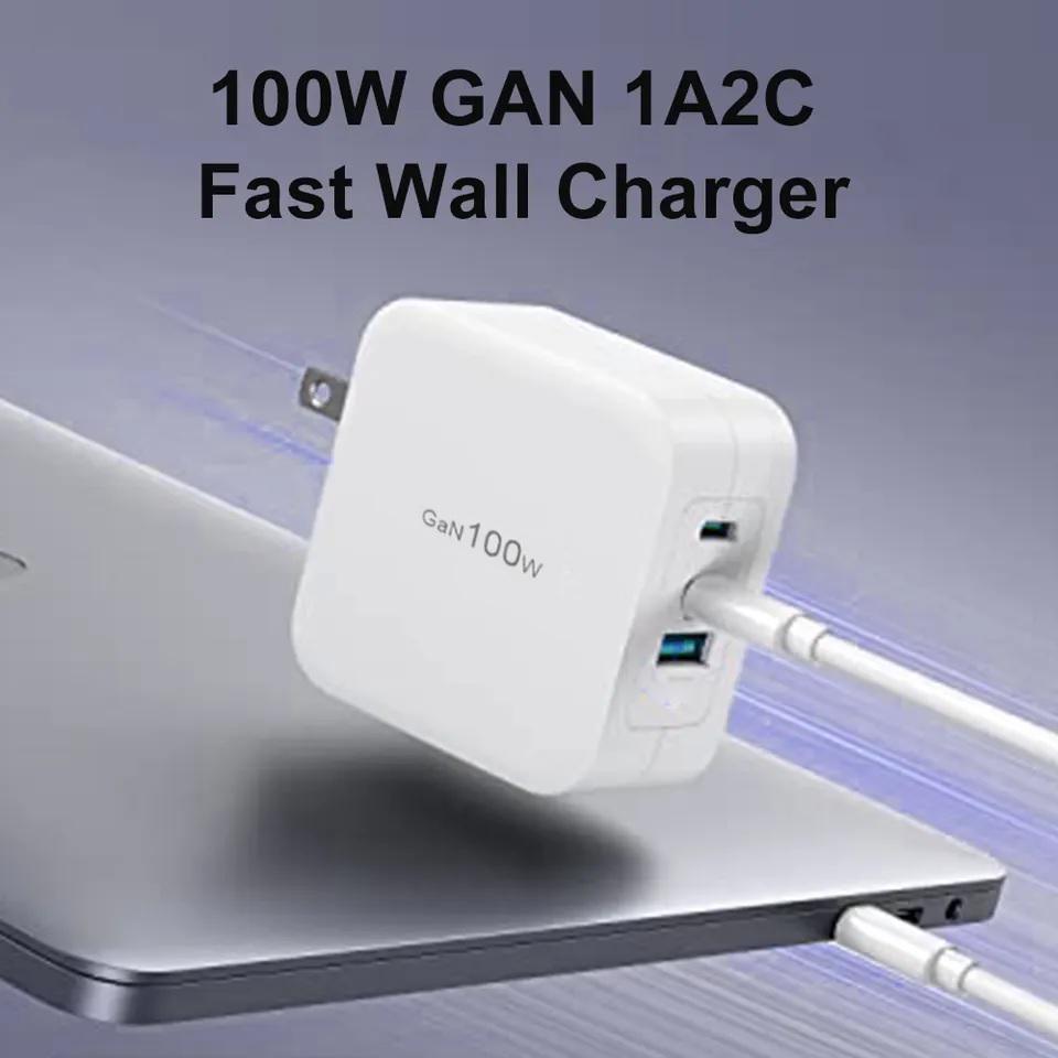 Пристрій мережевий зарядний VHG GaN 2хUSB-C/USB-A 100 Вт White - фото 6