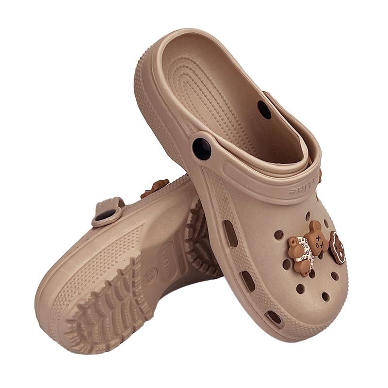 Сабо женские с джибитсами 30381 p. 40 25,5 см Бежевый