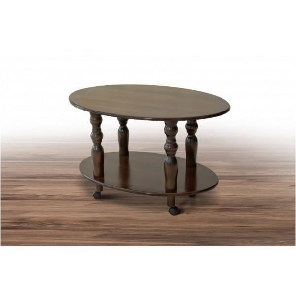 Журнальний стіл Прадо Ультра МДФ/дерево темний горіх 920x570x600 Мікс Меблі