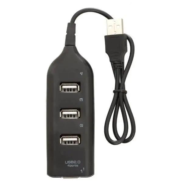 USB-хаб H003 на 4 порта Черный (10290613)